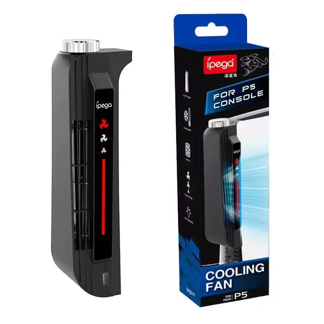Ipega PS5 Cooling Fans with LED Light Disc and Digital Version Cooler for Sony Playstation 5 PS 5 Gaming Accessories