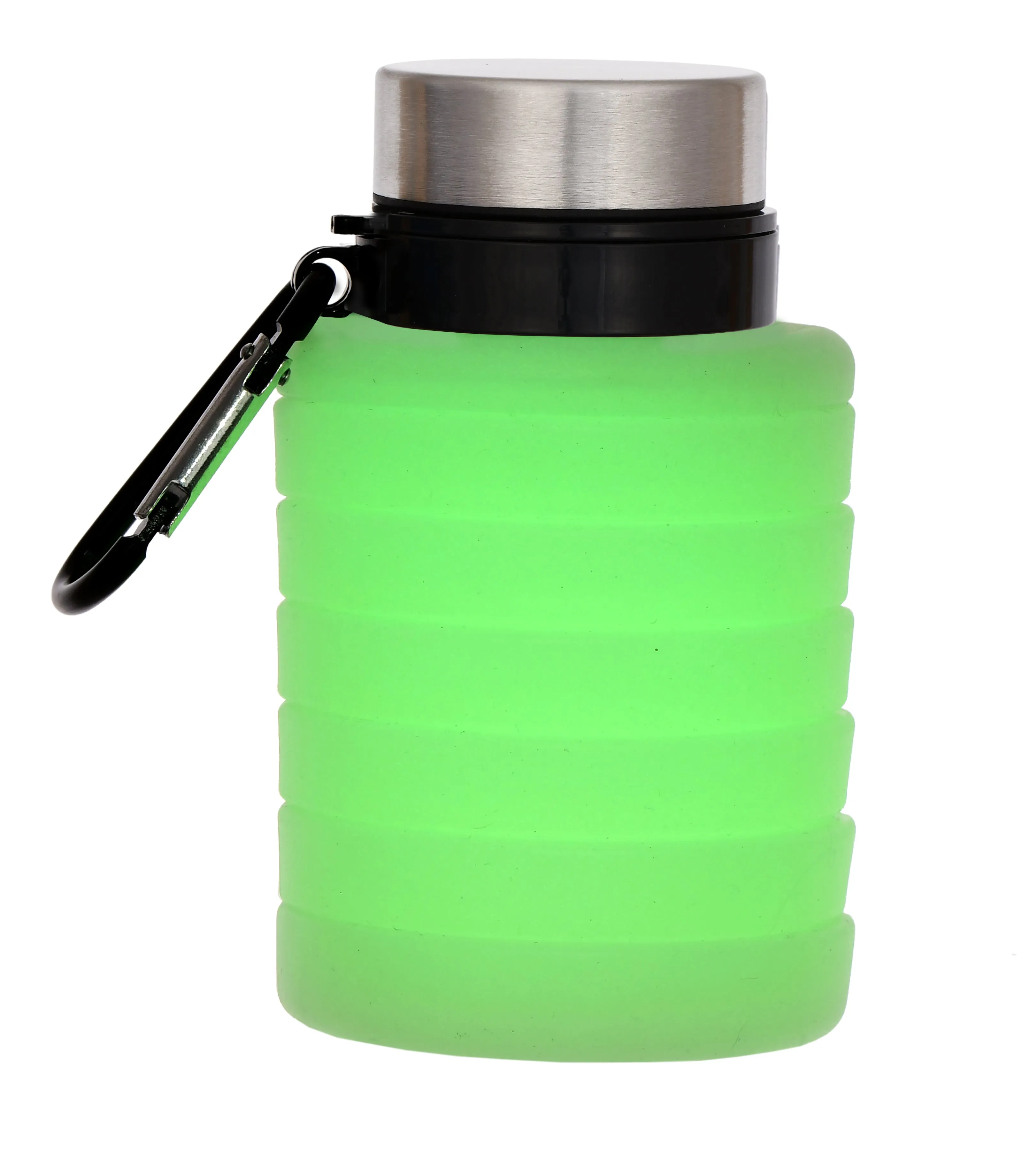 Iscream Glow in the Dark Silicone Collapsible Water Bottle