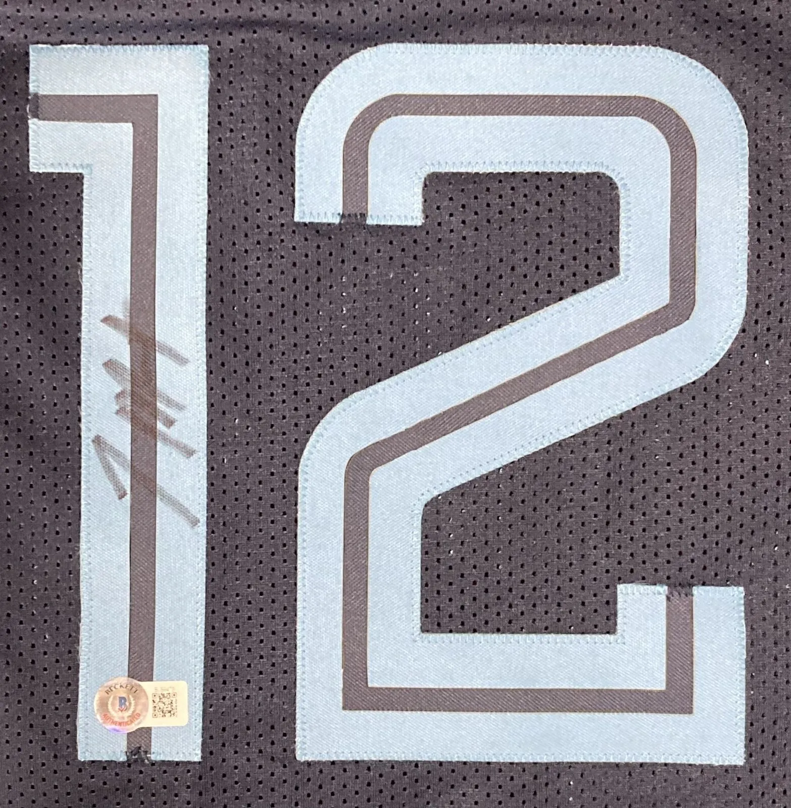 Ja Morant Memphis Signed Navy Blue Basketball Jersey BAS