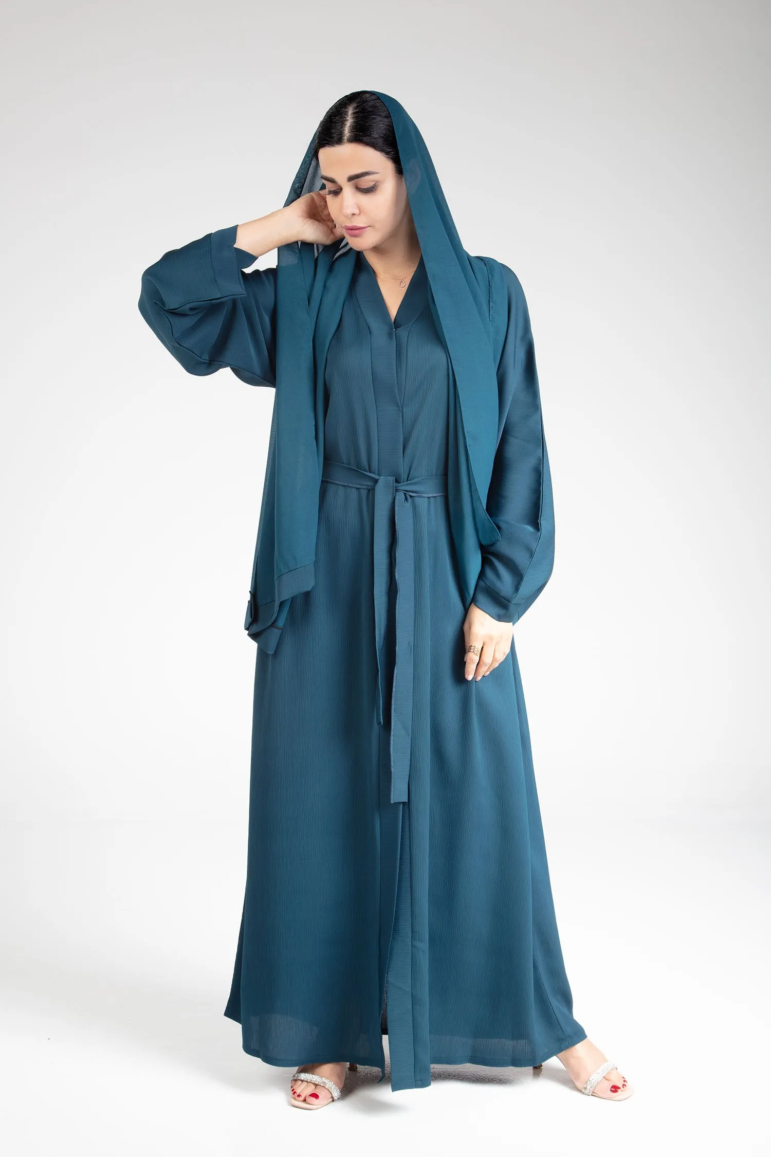 Jade Open Abaya