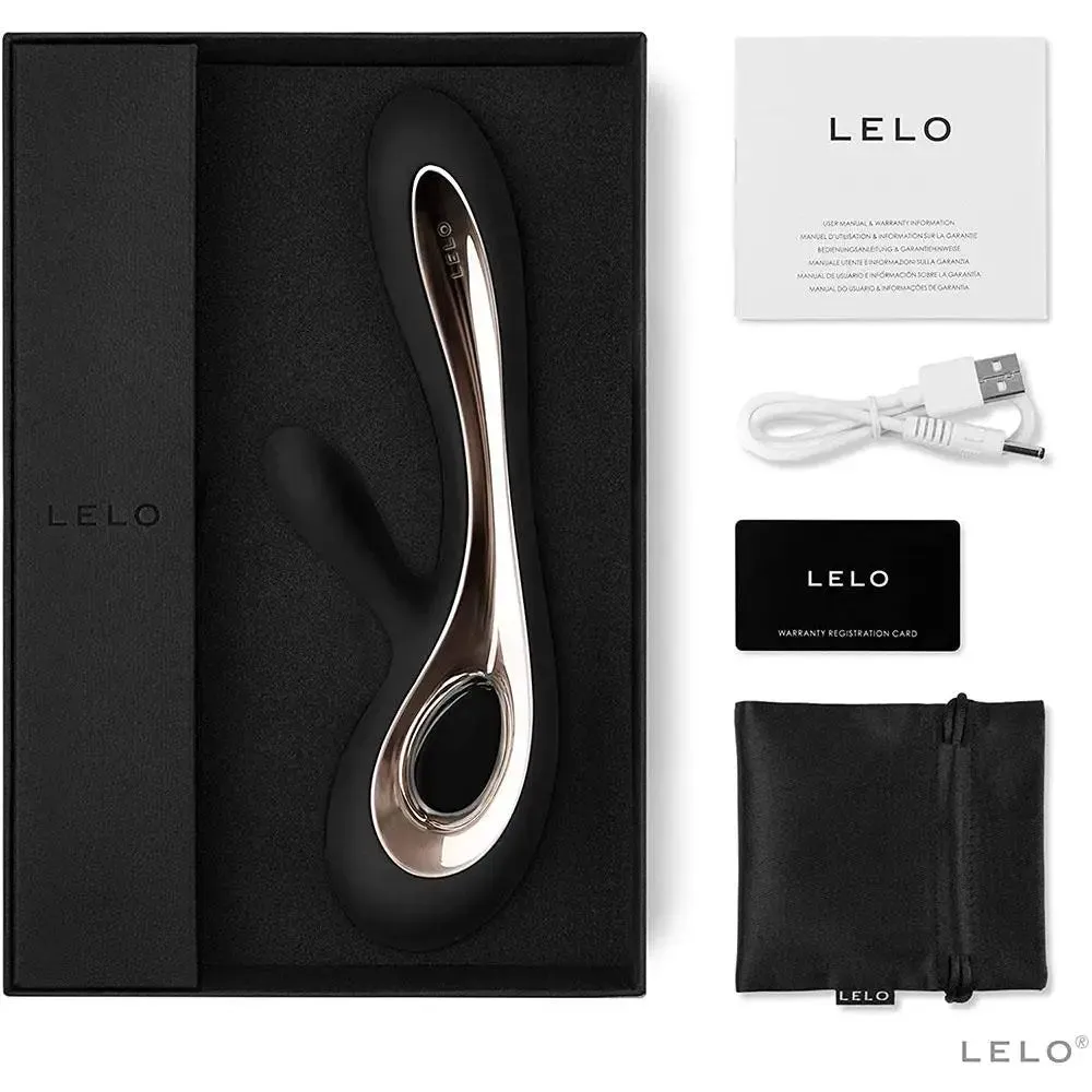 Lelo Soraya 2 Silicone Black Rechargeable Rabbit Vibrator