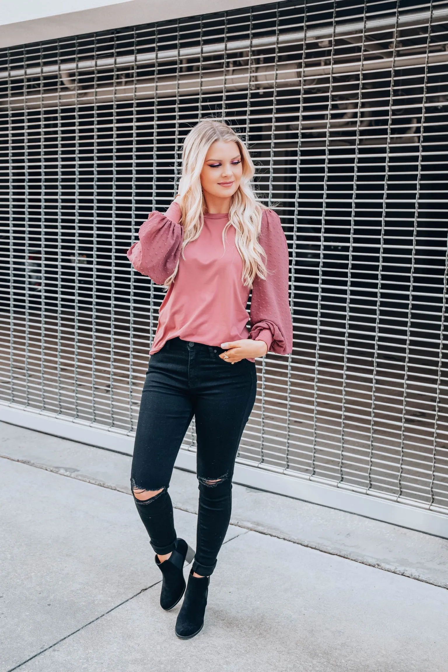 Let's Take A Trip Top - Mauve