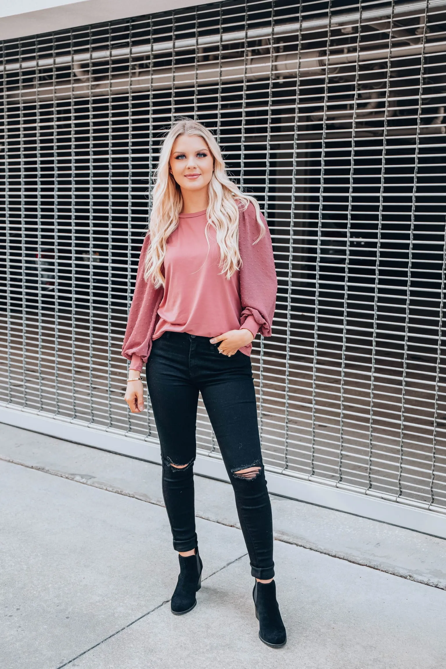 Let's Take A Trip Top - Mauve