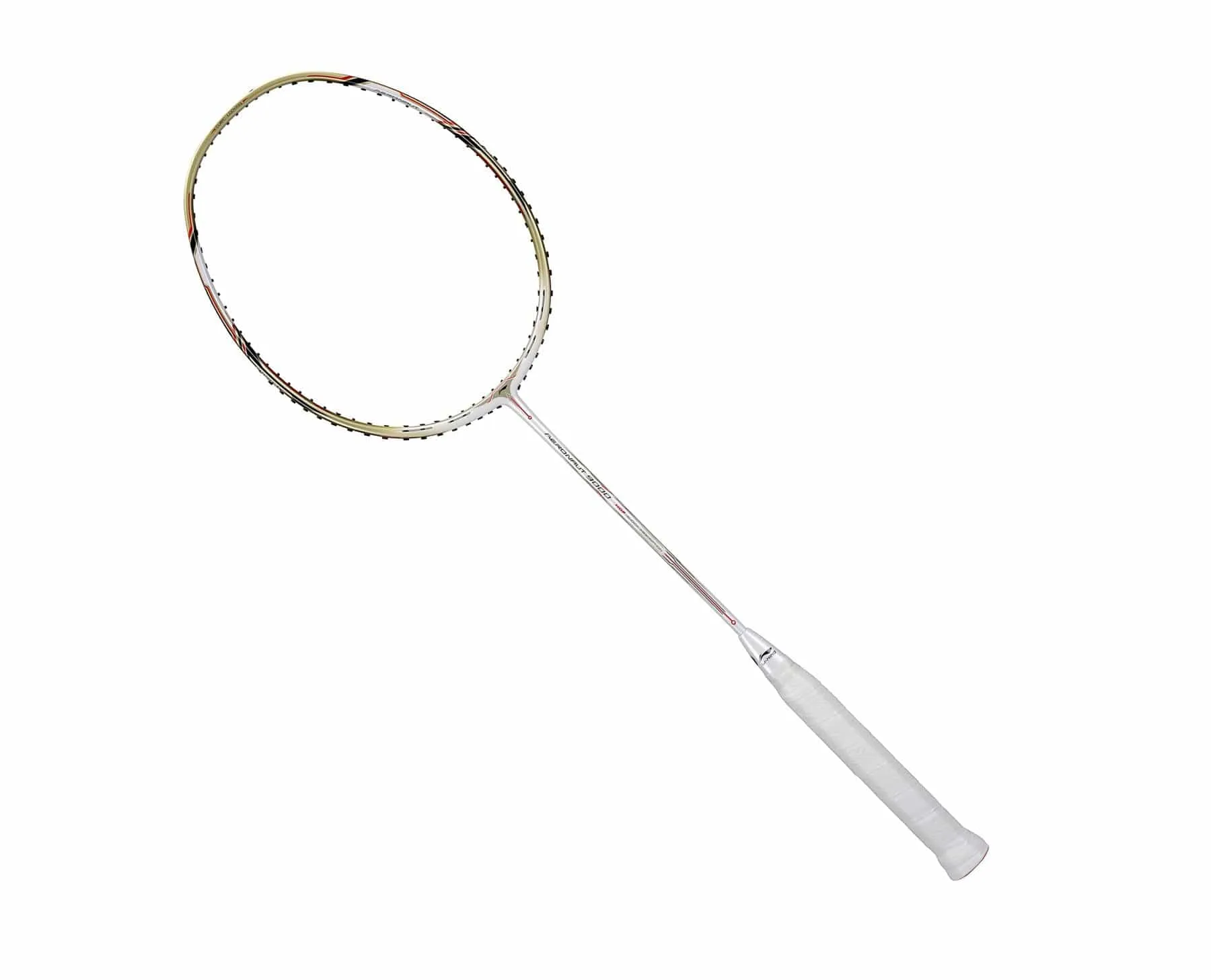 Li-Ning Aeronaut 9000 4U Badminton Racket - White / Pale Gold