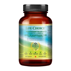 Life Choice Neurotransmitter Support with Acetyl-L-Carnitine (90 VCaps)