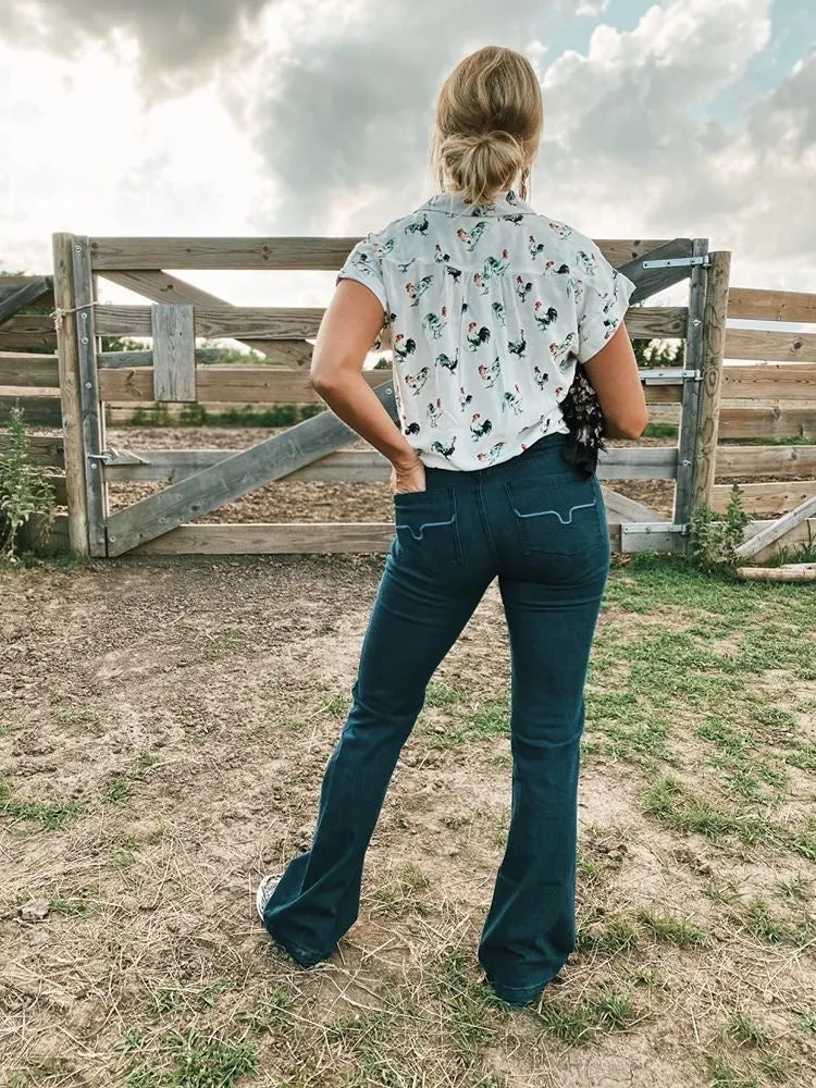 Lola Mid Rise Trouser Jean by Kimes Ranch