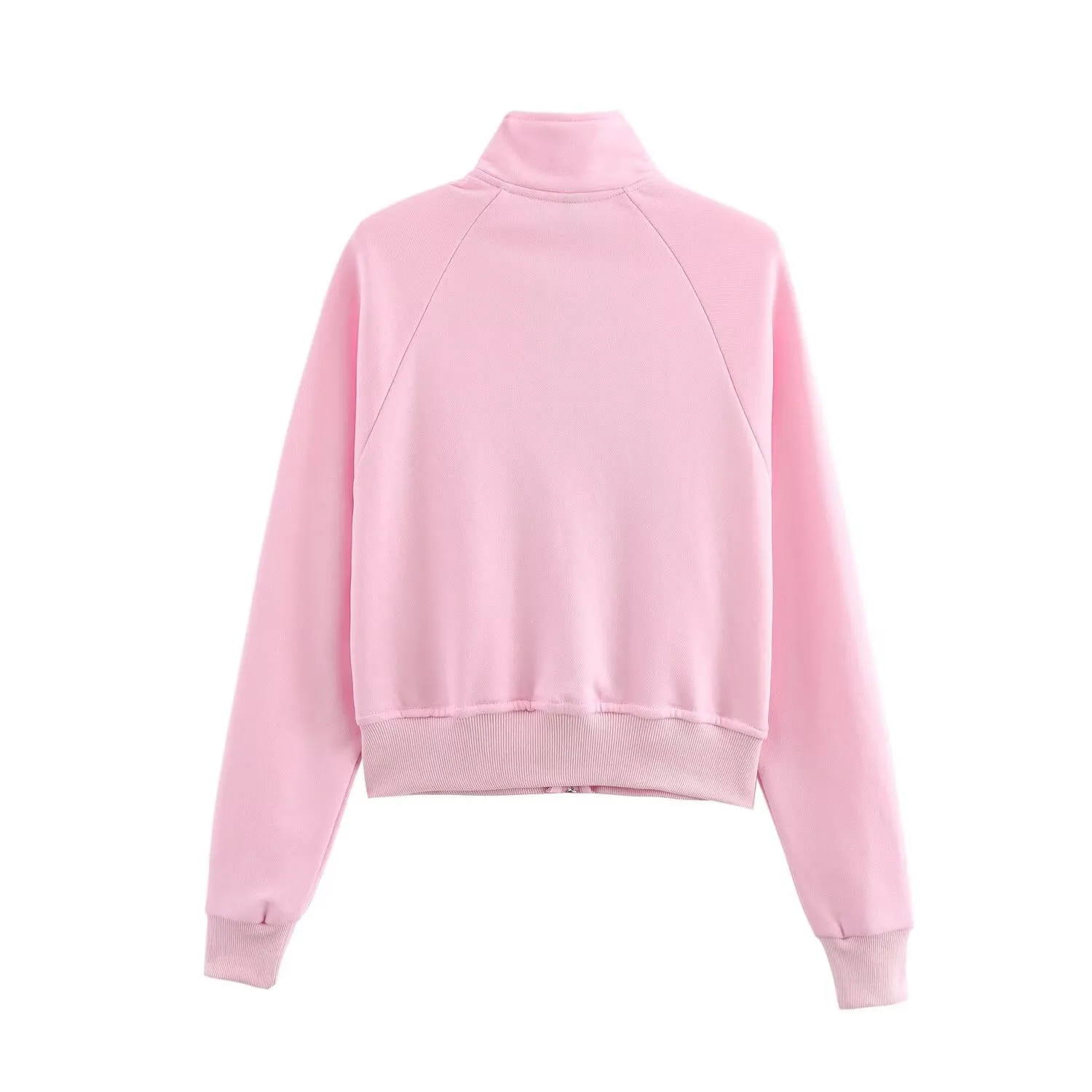 Long Sleeve Zipper Jacket and Flared Sweats