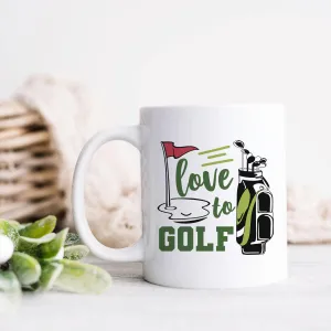 Love To Golf Ceramic Mug