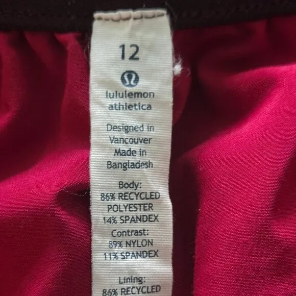 Lululemon Go the Distance Short (Reversible) - 12 Bumble Berry