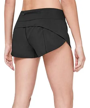 Lululemon Run Speed Up Short (Black, 6)