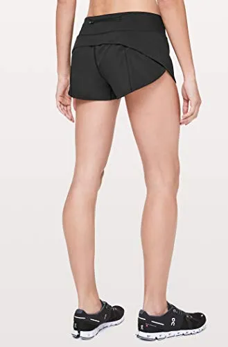 Lululemon Run Speed Up Short (Black, 6)