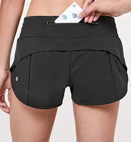 Lululemon Run Speed Up Short (Black, 6)