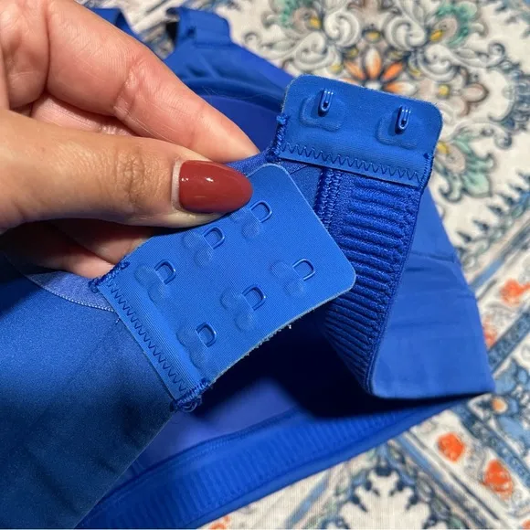 Lululemon | swift speed sports bra cerulean royal blue size: 32E