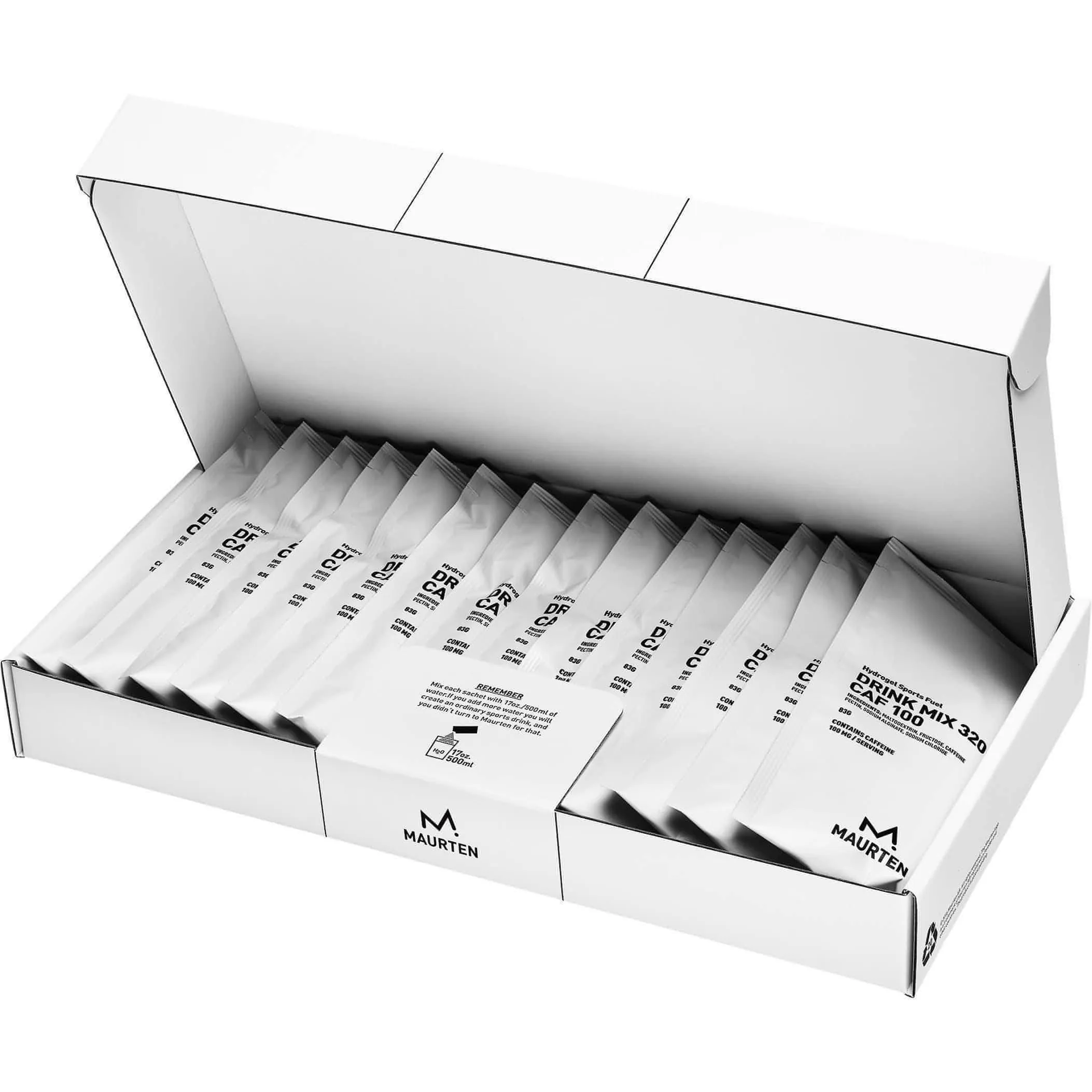Maurten Energy Drink Mix 320 CAF100 Box (14 Sachets) with Free Water Bottle