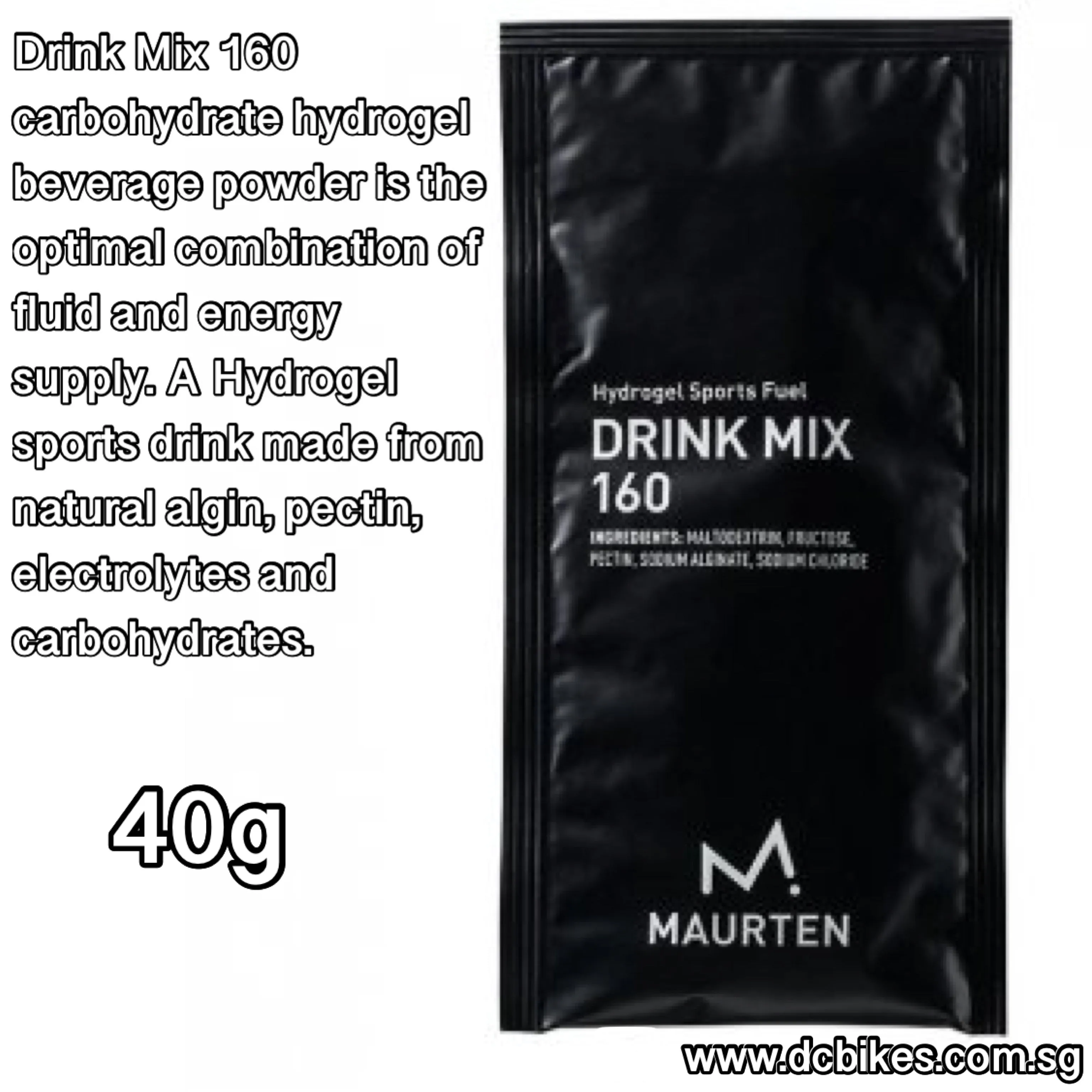 Maurten Energy Drink Pro Hydrogel Sports Beverage Powder Mix 40g/80g (1 Pack)