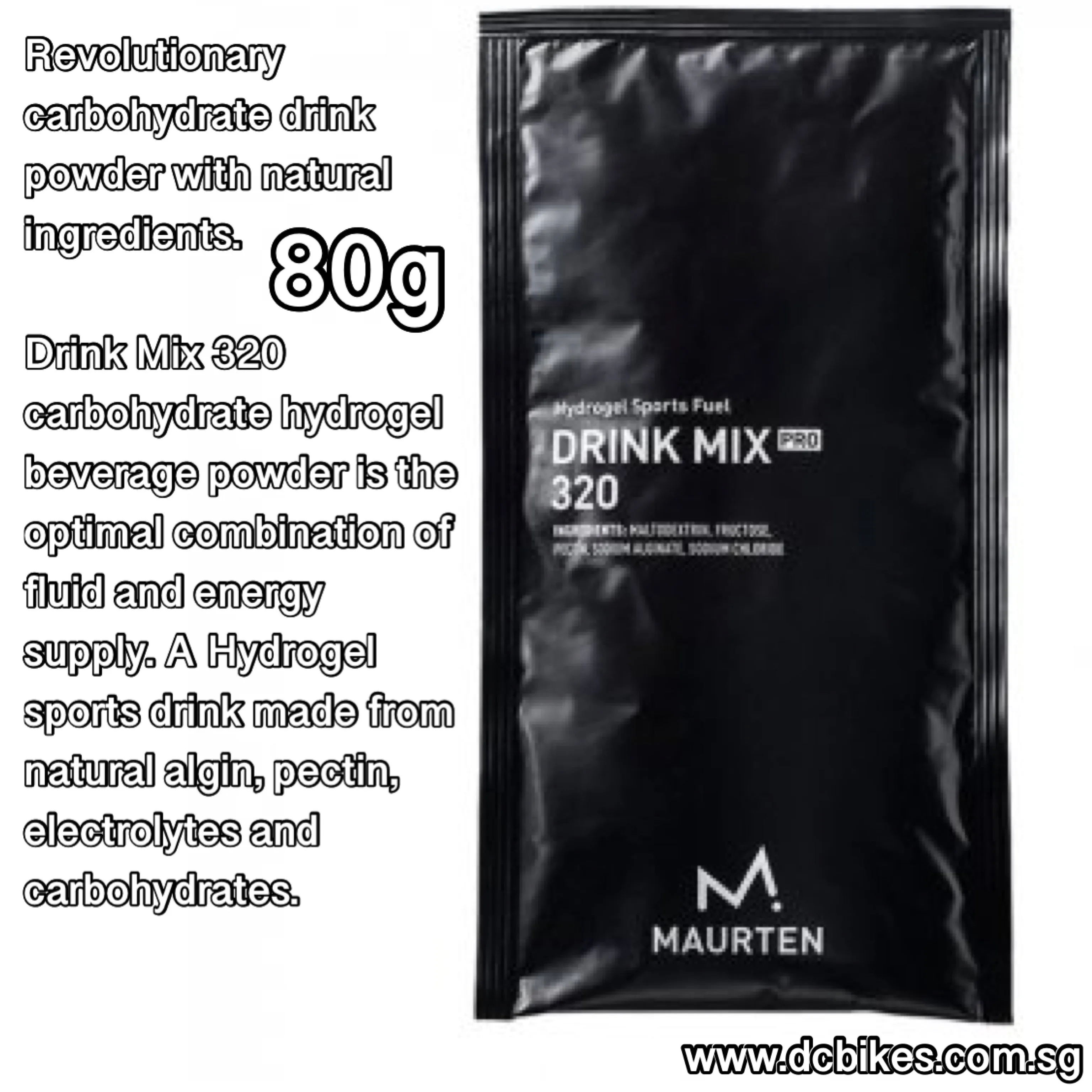 Maurten Energy Drink Pro Hydrogel Sports Beverage Powder Mix 40g/80g (1 Pack)
