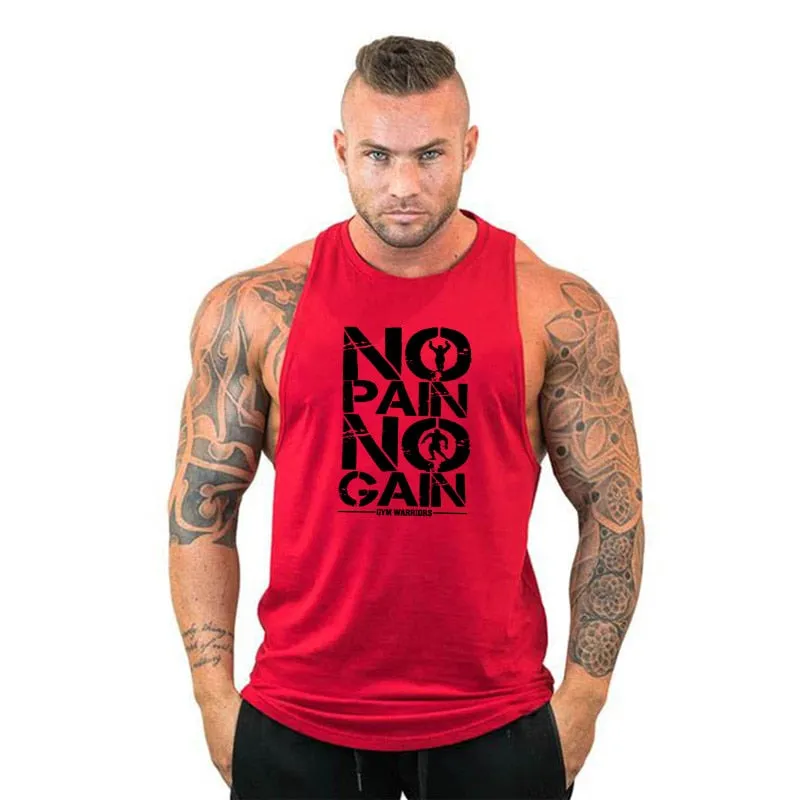 Men Bodybuilding Hooded Tank Top