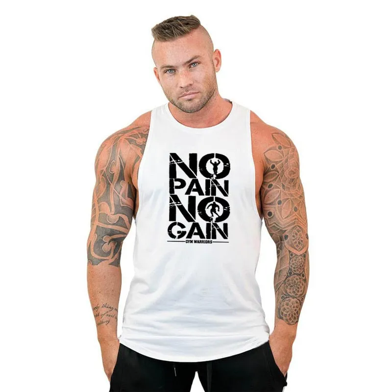 Men Bodybuilding Hooded Tank Top