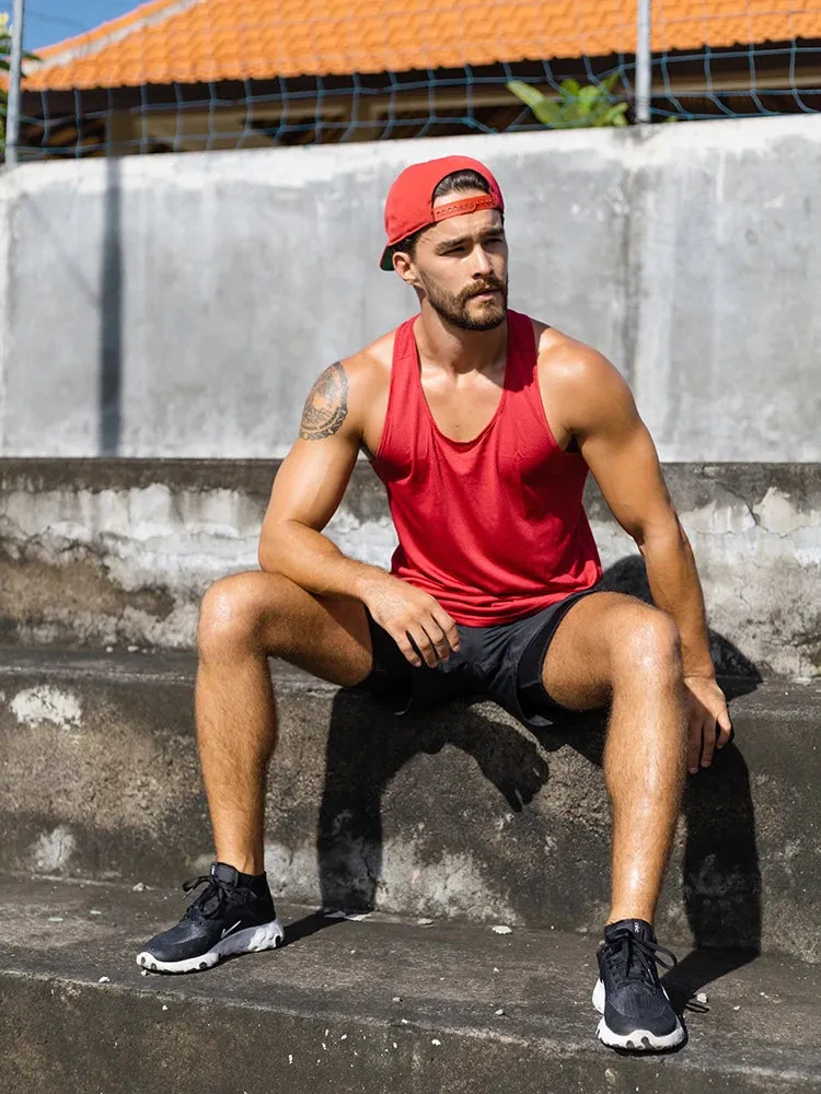 Men's 3 Pack Running Muscle Tank Tops - Dry-Fit Workout Sleeveless Tops, Breathable Y-Back Shirts, Training Bodybuilding Vests