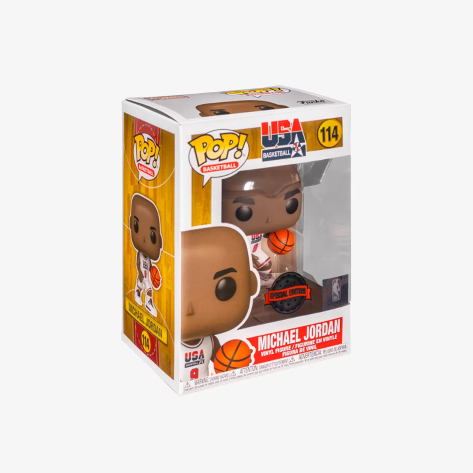 Michael Jordan Chicago Bulls 1992 Team USA NBA Legends Pop! Vinyl - White
