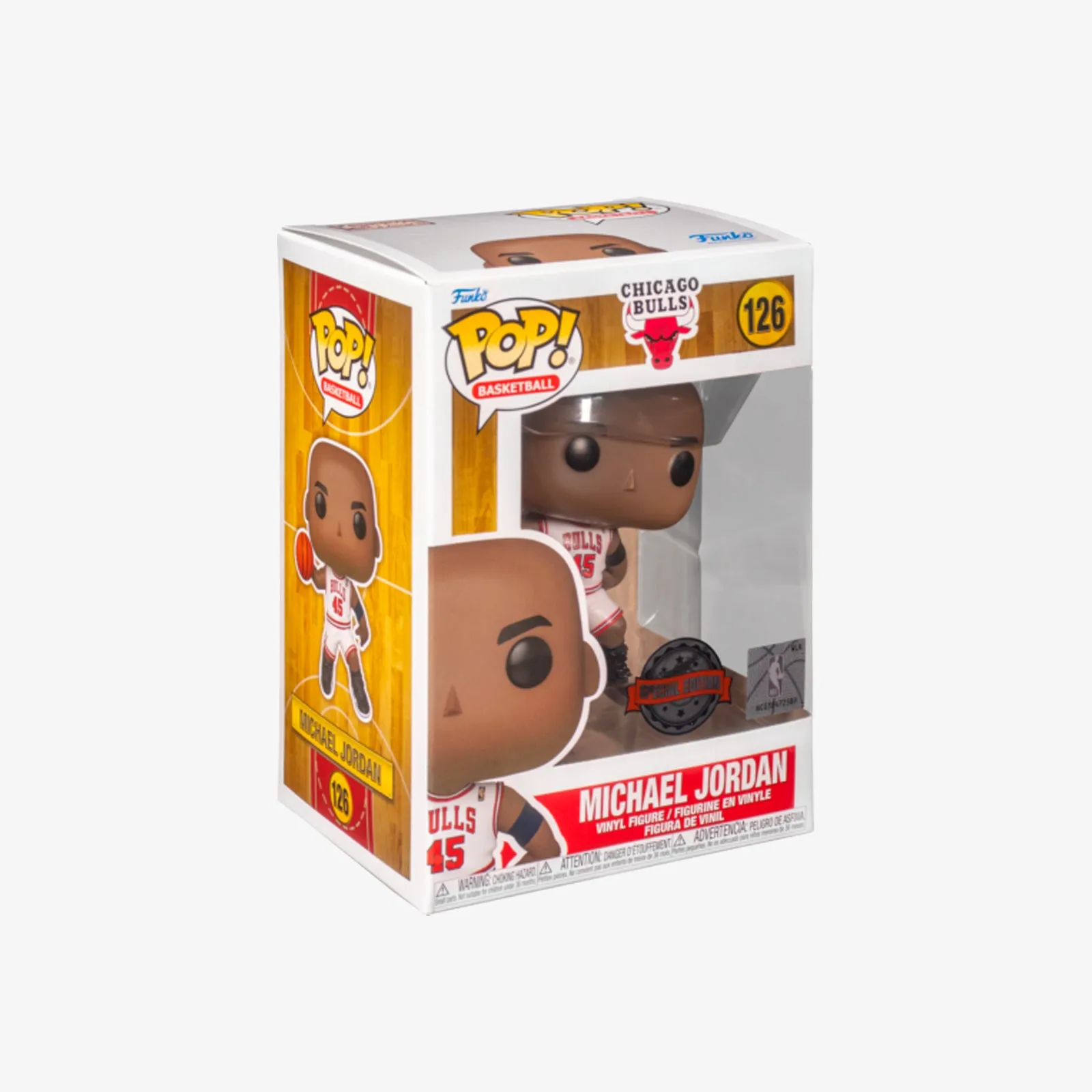 Michael Jordan Chicago Bulls 1995 Playoffs NBA Pop! Vinyl - White