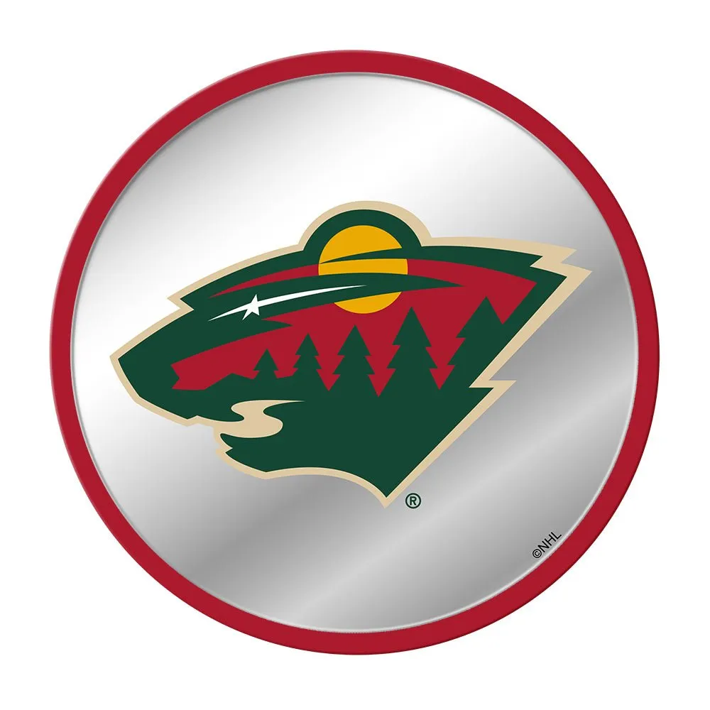 Minnesota Wild: Modern Disc Mirrored Wall Sign