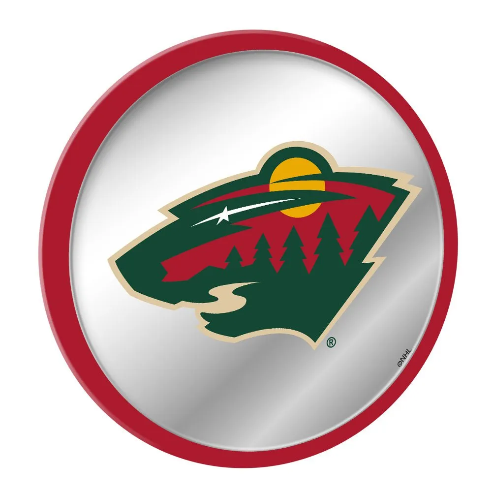 Minnesota Wild: Modern Disc Mirrored Wall Sign