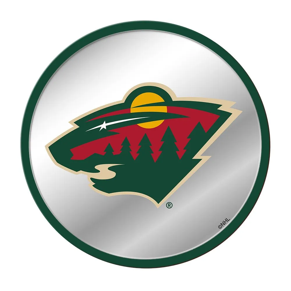 Minnesota Wild: Modern Disc Mirrored Wall Sign