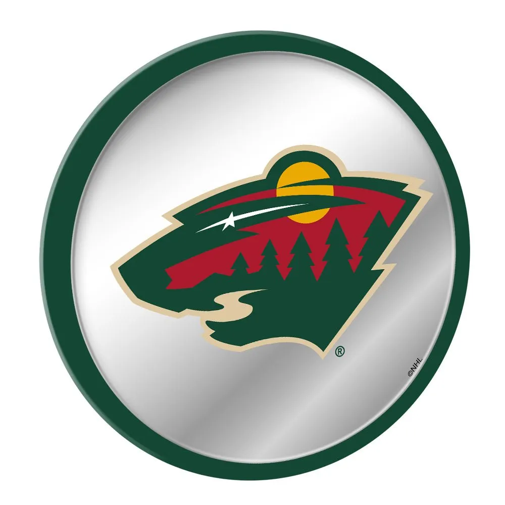 Minnesota Wild: Modern Disc Mirrored Wall Sign