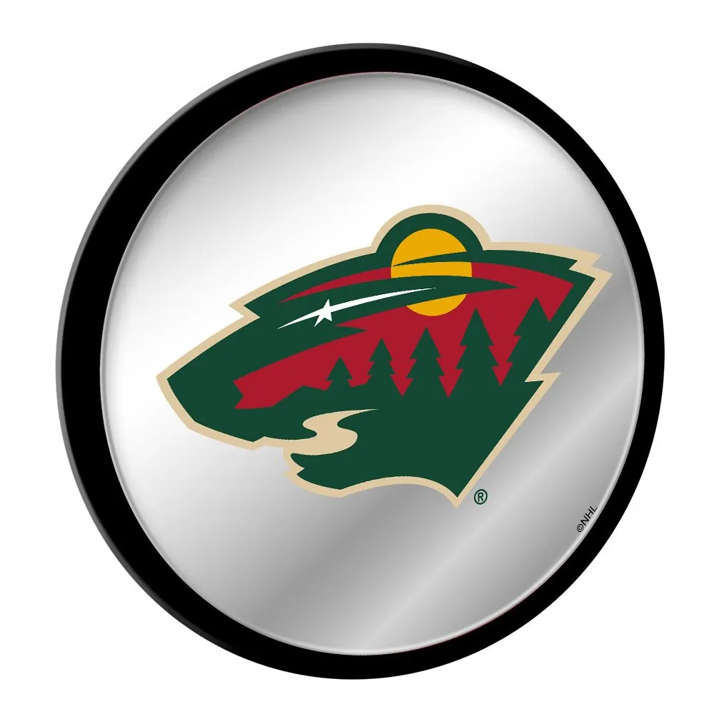 Minnesota Wild: Modern Disc Mirrored Wall Sign