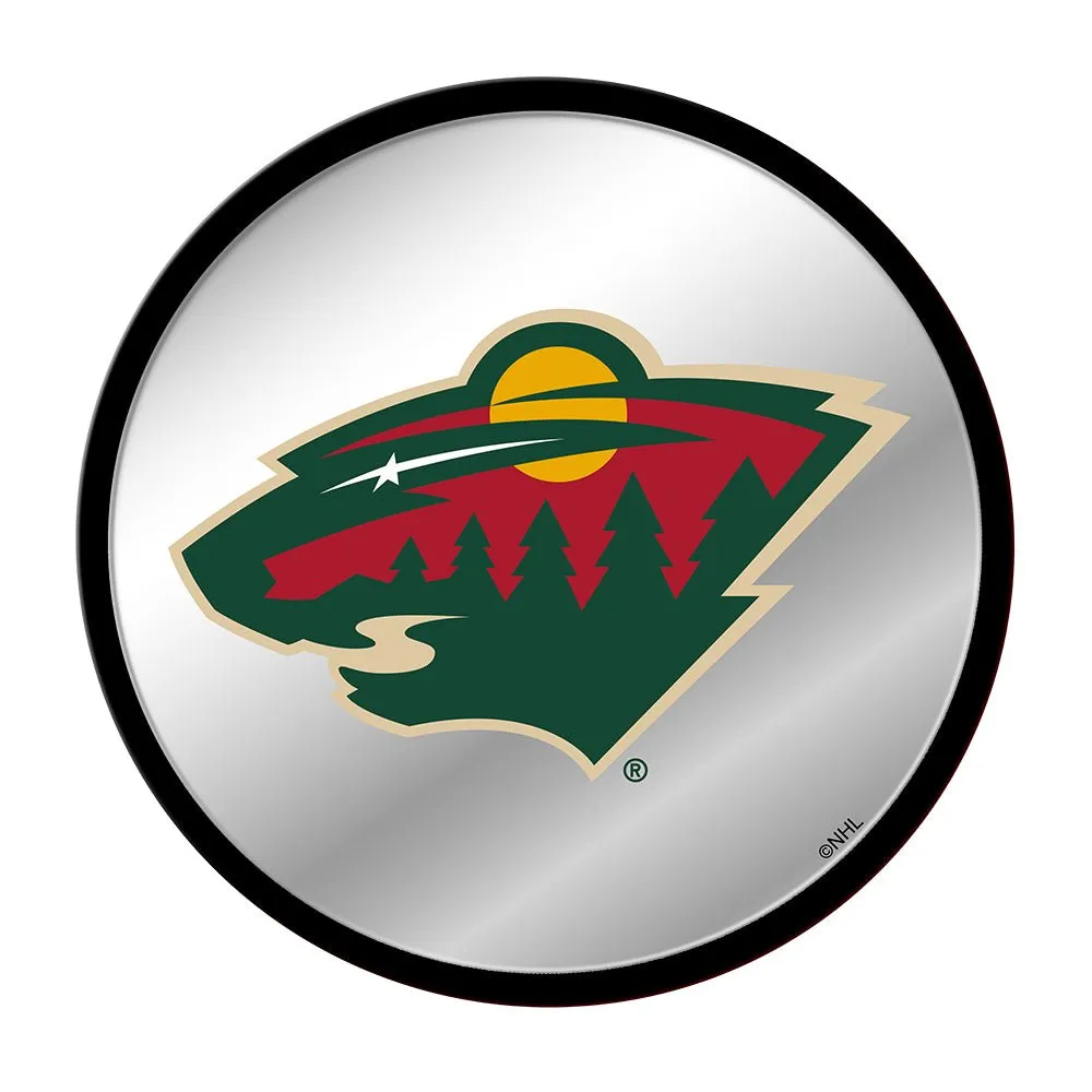Minnesota Wild: Modern Disc Mirrored Wall Sign