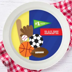 My Love for Sports Personalized Kids Bowl