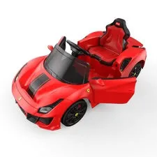 New 2025 Licensed 12V Ferrari 488 Pista Spider Upgraded Ride On Car   | 1 Seater | Leather Seat | Remote