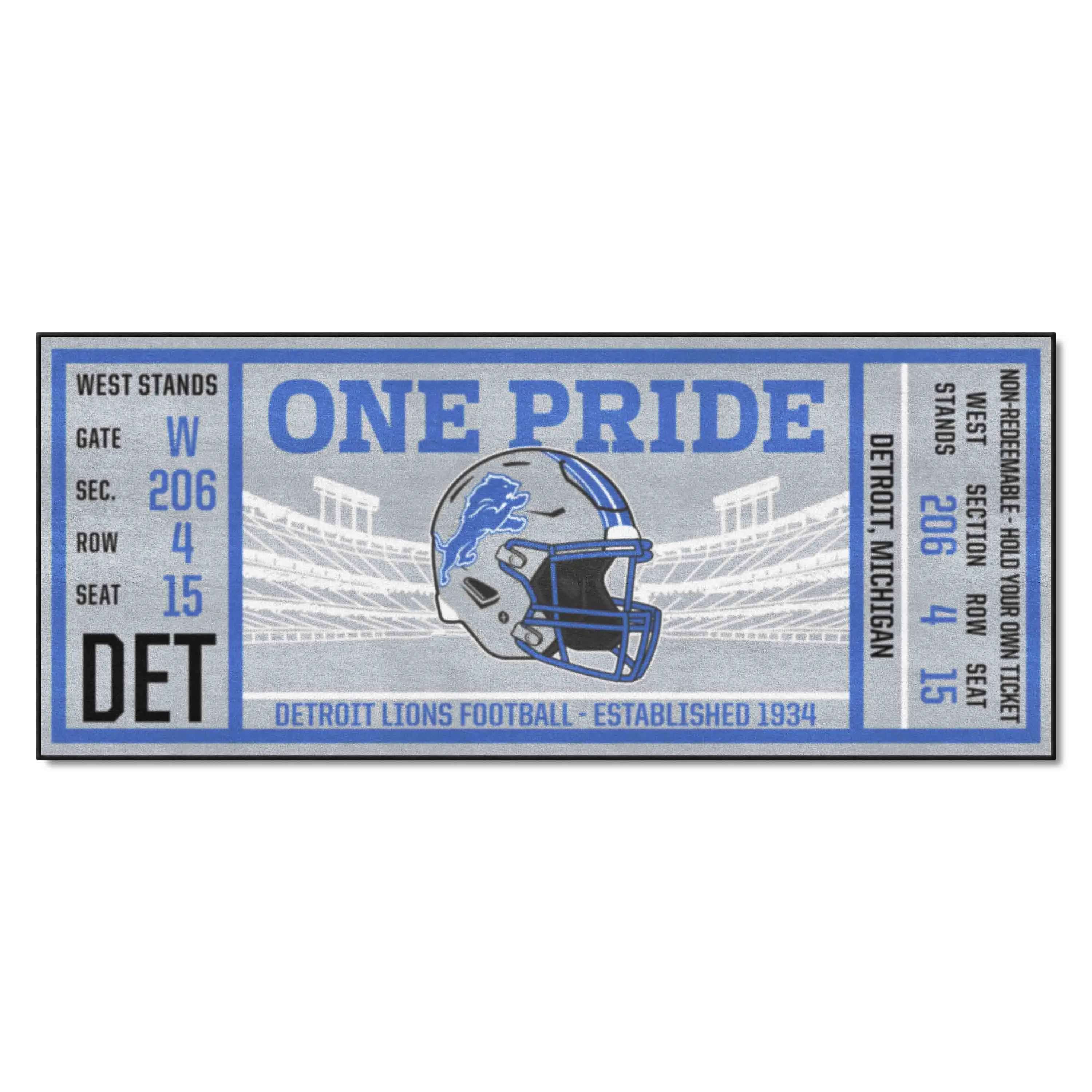 NFL - Detroit Lions Ticket Runner