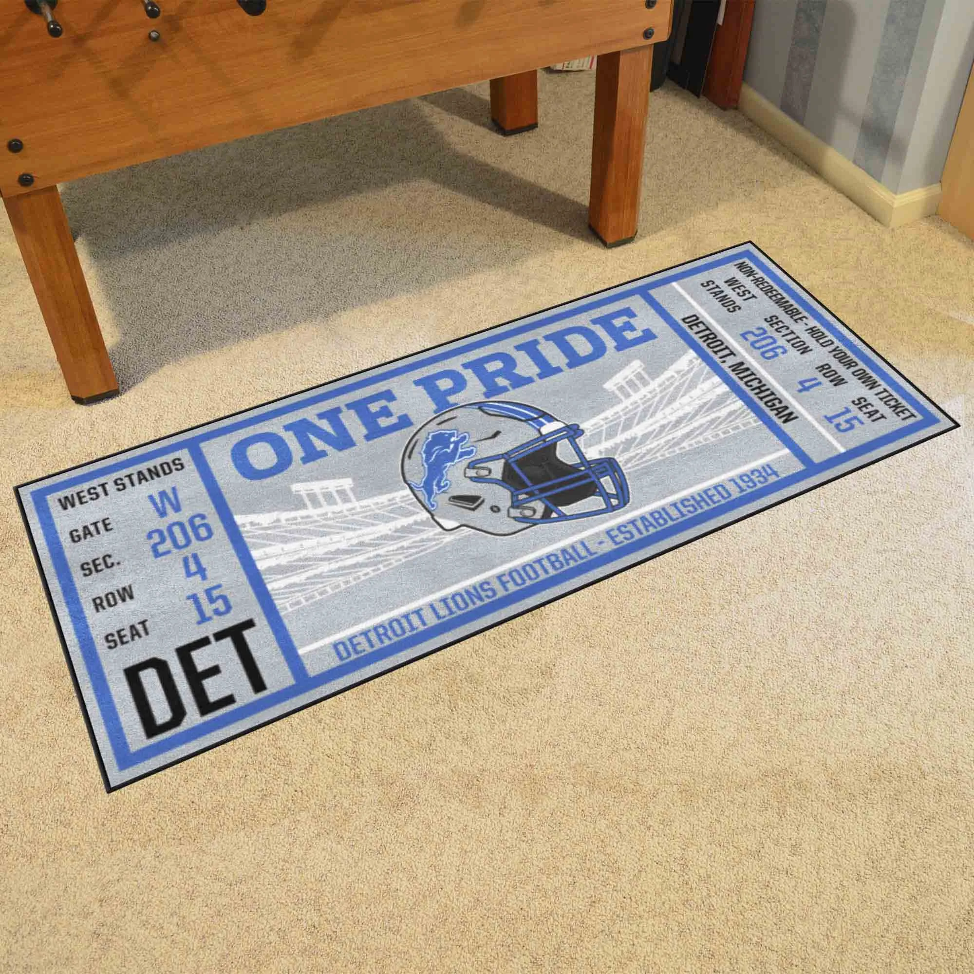 NFL - Detroit Lions Ticket Runner