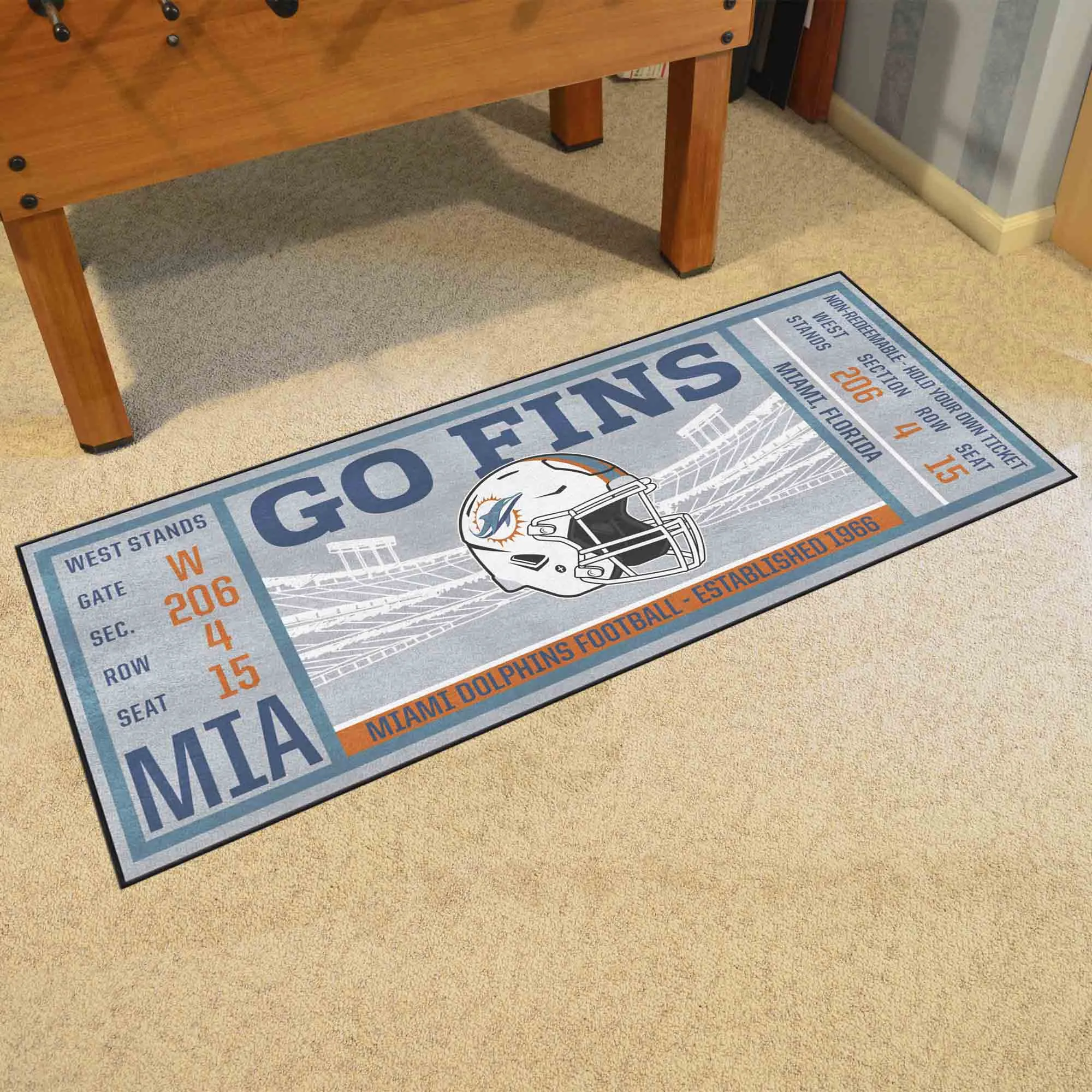 NFL - Miami Dolphins Ticket Runner