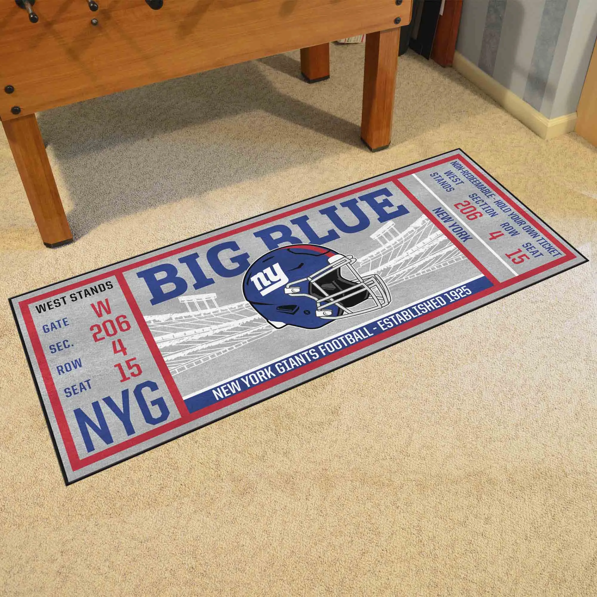 NFL - New York Giants Ticket Runner