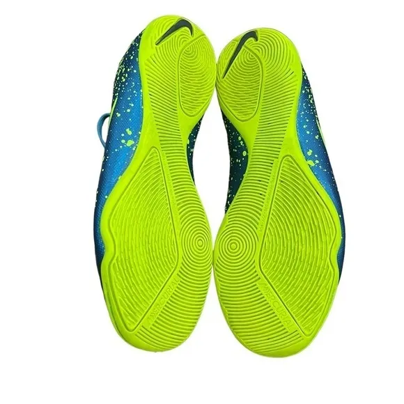 Nike Squadron Blue Volt Jr Mercurial Victory V IC PS Soccer Shoes Size 5 Youth