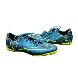Nike Squadron Blue Volt Jr Mercurial Victory V IC PS Soccer Shoes Size 5 Youth
