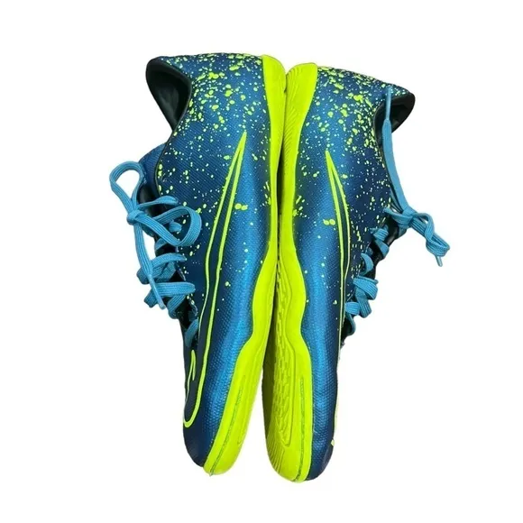 Nike Squadron Blue Volt Jr Mercurial Victory V IC PS Soccer Shoes Size 5 Youth
