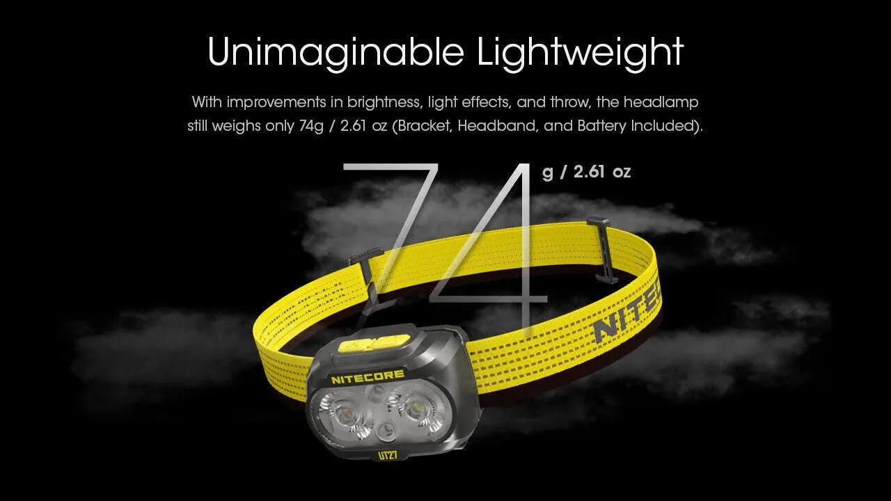 NITECORE UT27 PRO Ultralight 800 Lumens Headlamp