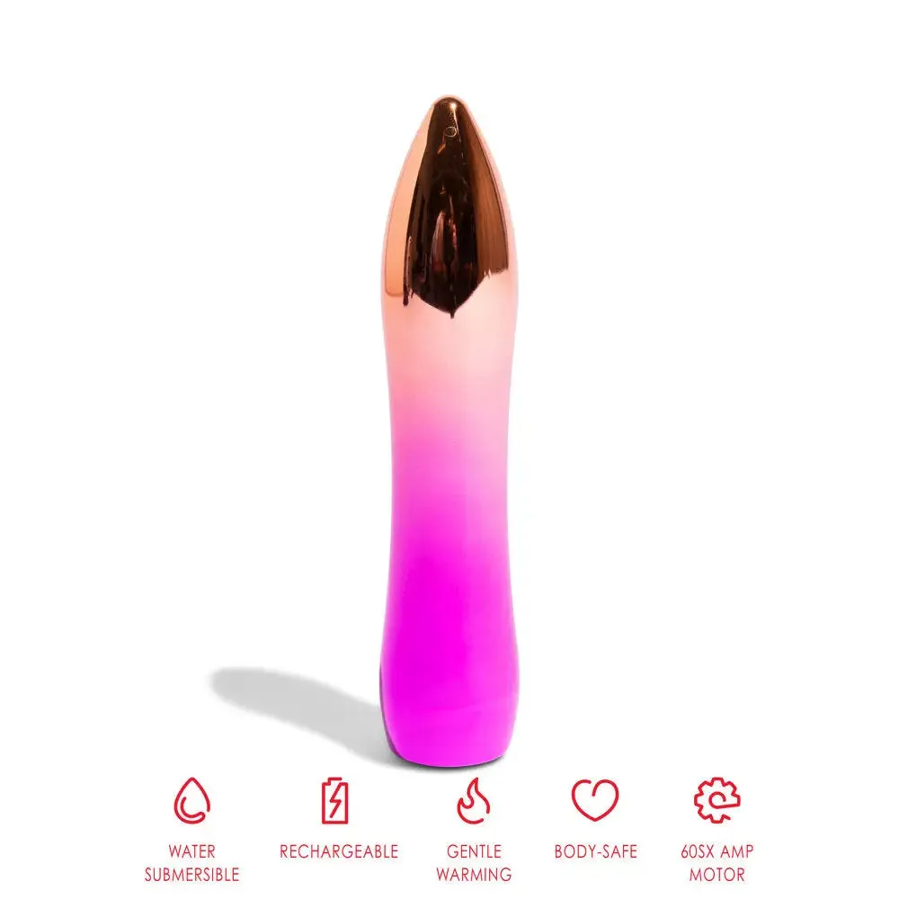 Nu Sensuelle Aluminium Pink Rechargeable Mini Bullet Vibrator