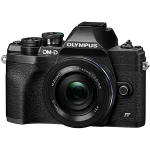 Olympus OM-D E-M10 Mark IV Mirrorless Digital Camera with 14-42mm Lens | Black