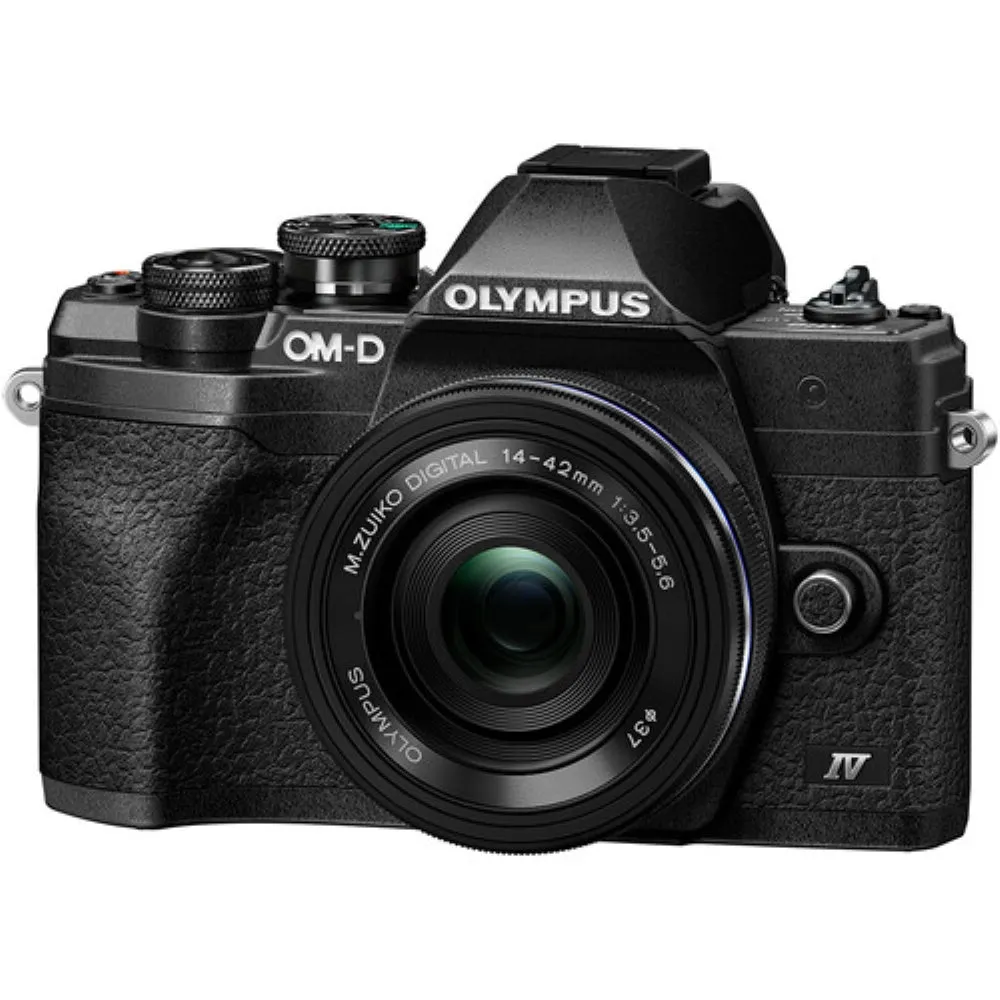 Olympus OM-D E-M10 Mark IV Mirrorless Digital Camera with 14-42mm Lens | Black