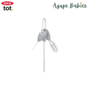 OXO Tot Straw & Sippy Cup Top Cleanning Set - Grey