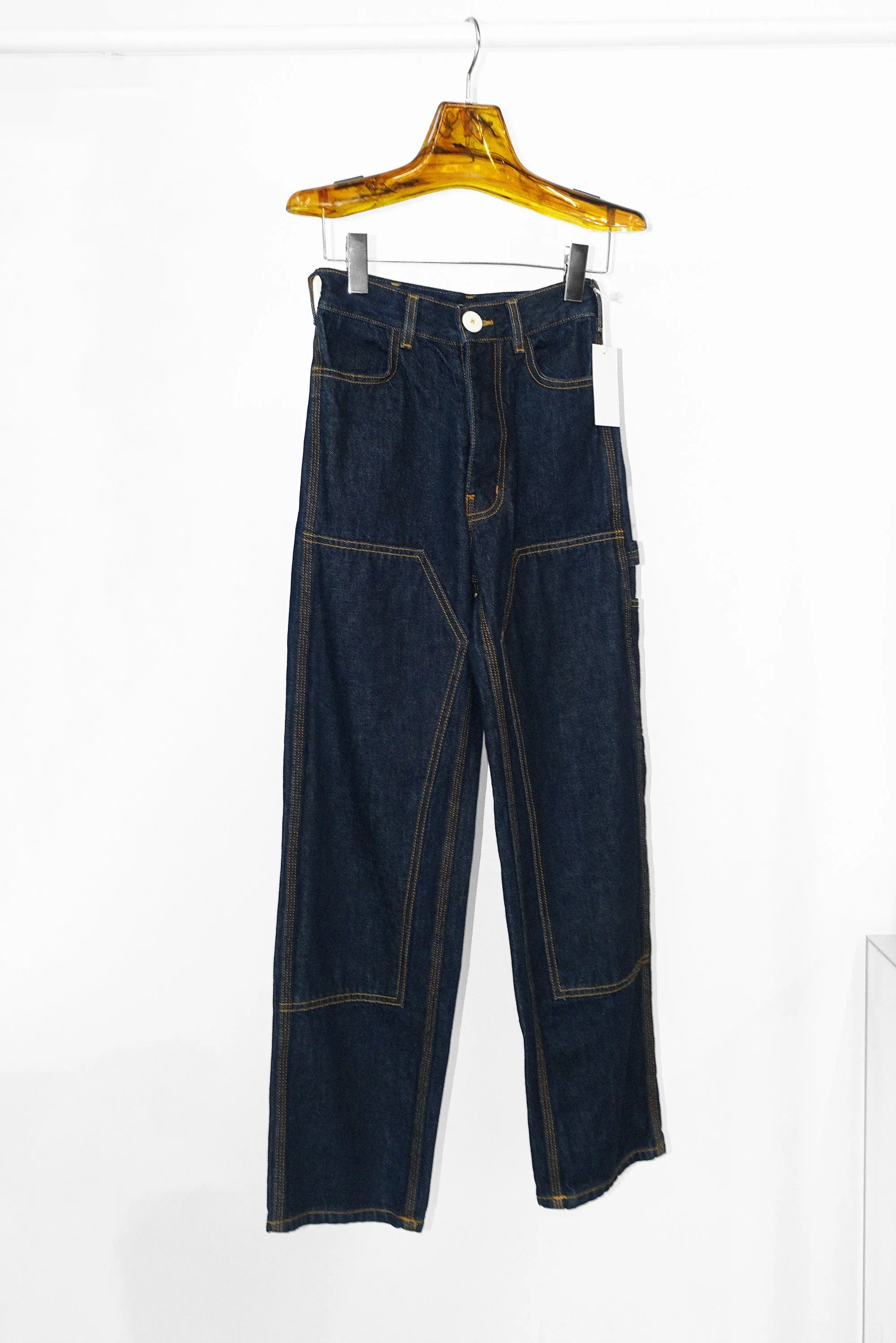 Patchfront Handy in Dark Blue Denim