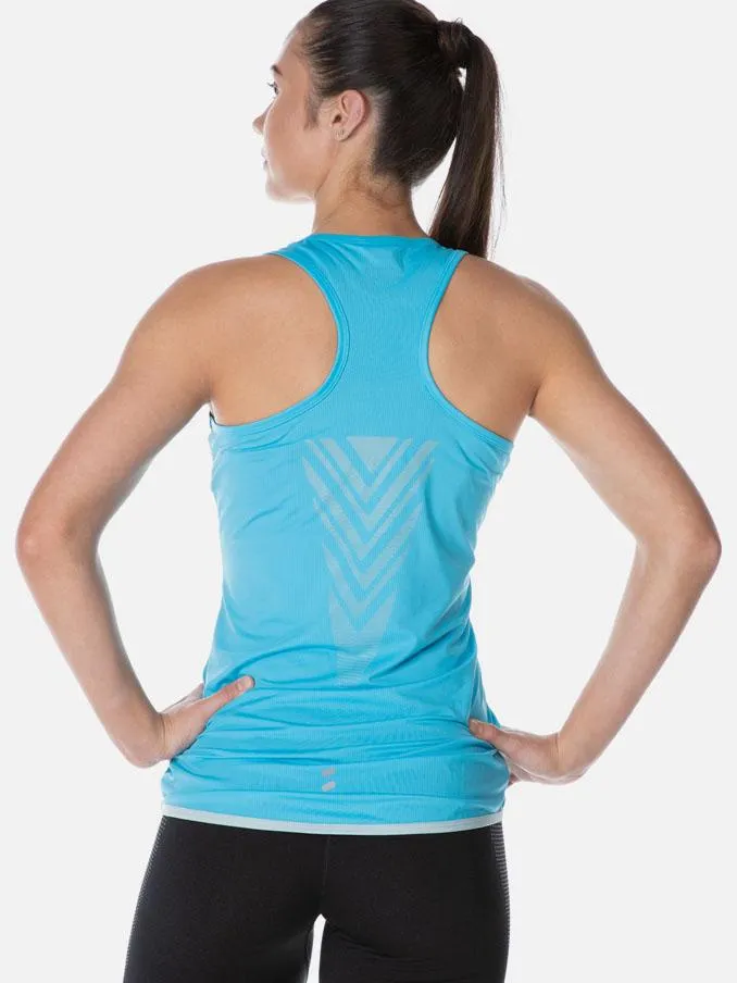 Performance Ladies Singlet Cyan