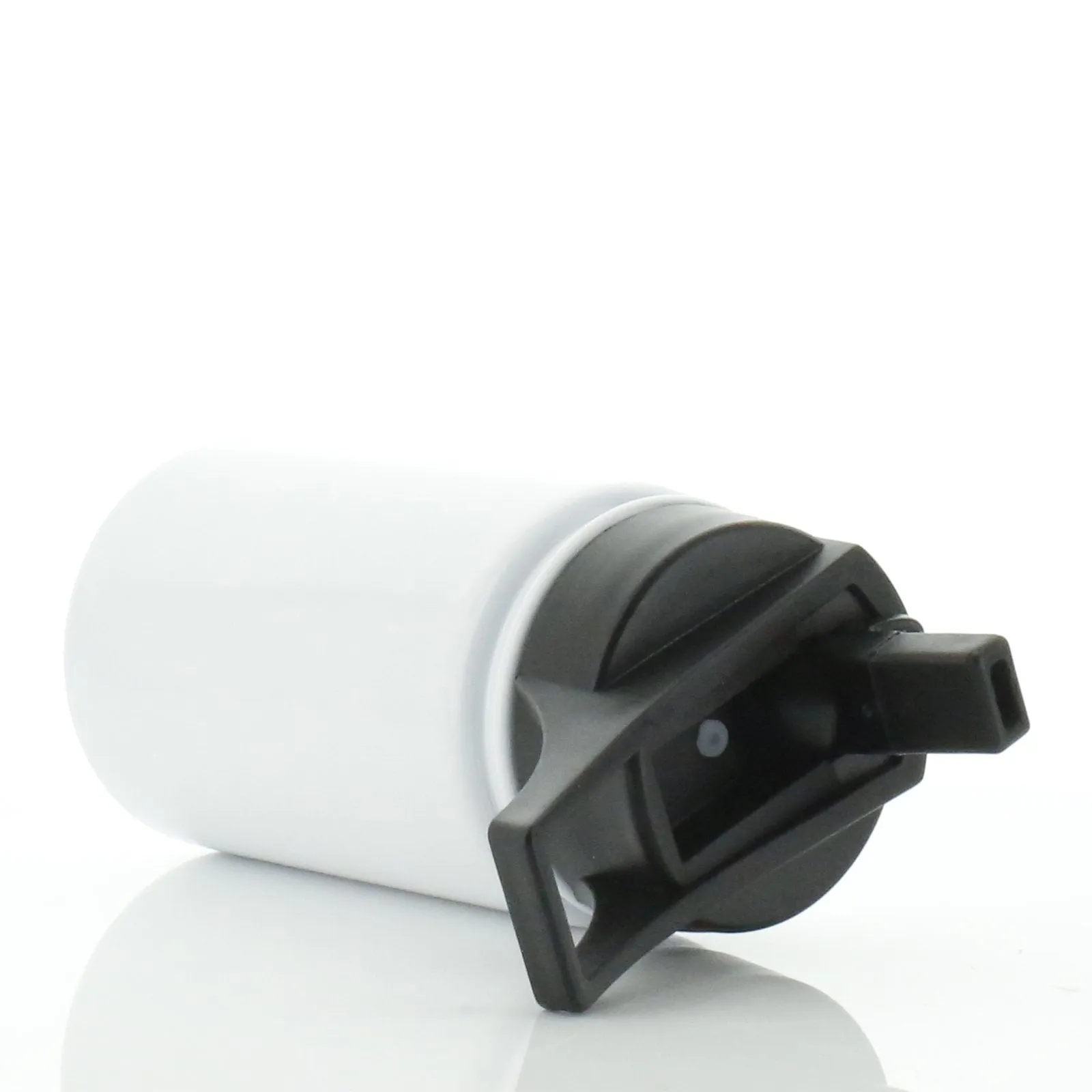 Personalised Badger Leaves and Name White Sports Flask