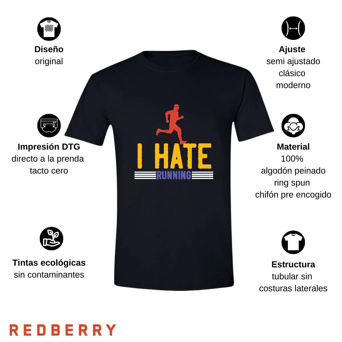 Playera Hombre Running Correr Maratón RN1011