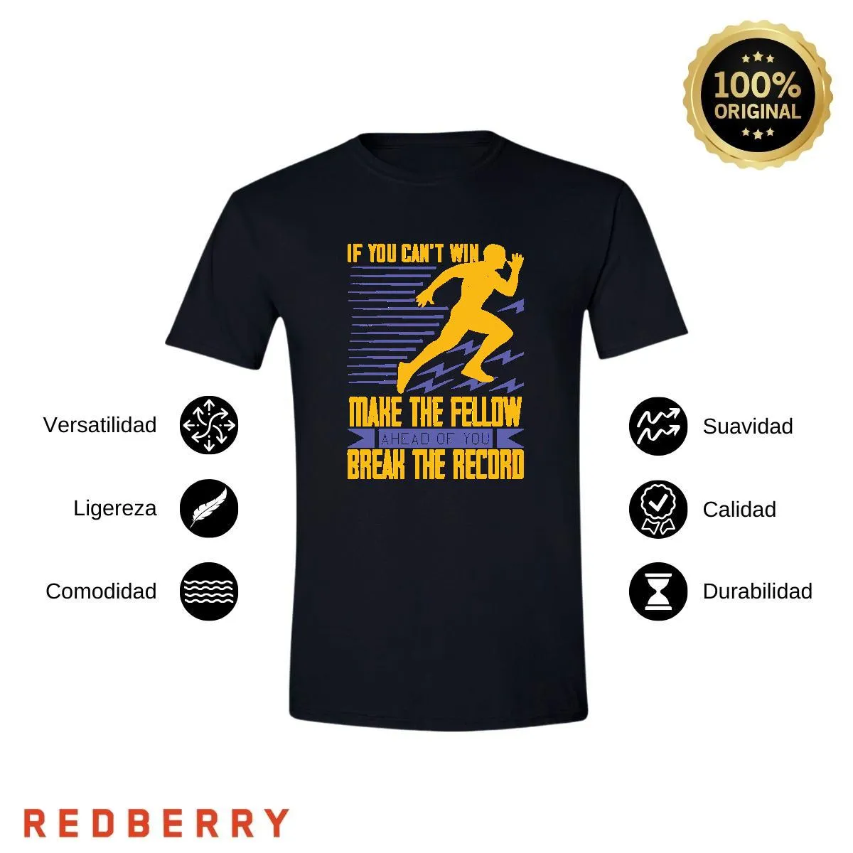 Playera Hombre Running Correr Maratón RN1015